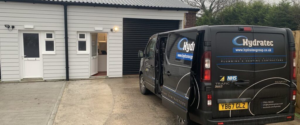 Hydratec van outside residence