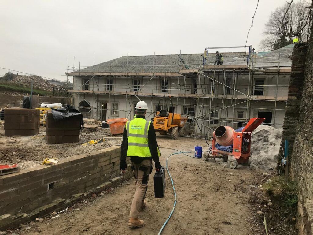 Hydratec on site of large home